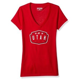 Utah Utes Entice Crested V Neck NWT L